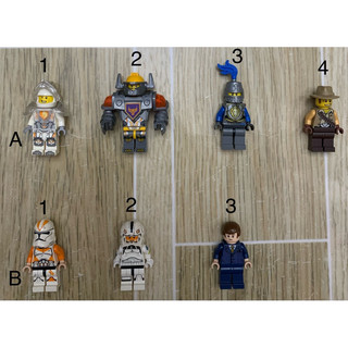 Lego minifigures nhân vật nexo knight, hiệp sĩ, cao bồi và star wars hàng chính hãng