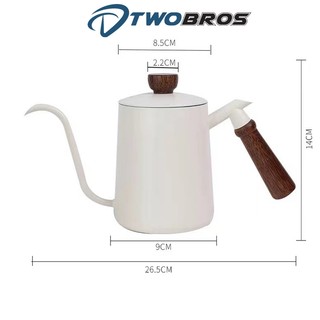 Bình cổ ngỗng, ấm cổ ngỗng tay gỗ, bình pha cà phê 600ml chất liệu inox 304