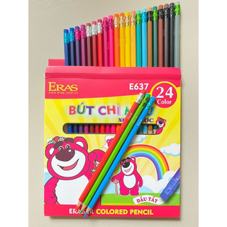 Bút chì màu xoá được gấu dâu, cp3