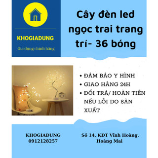 [ Hàng có sẵn] Cây đèn led ngọc trai trang trí- 36 bóng.