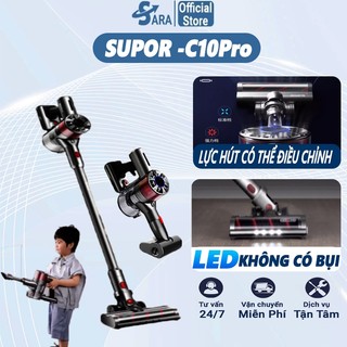 Máy hút bụi cầm tay có dây Supor C10Pro chuyên gia hút tóc, bụi mịn, lông chó mèo, Máy hút bụi gia đình lực hút cực kho