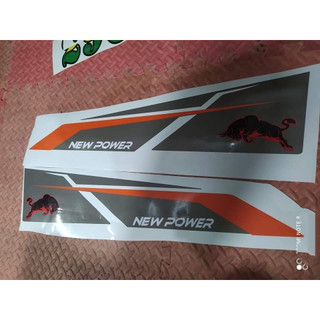 Tem New power dán xe tải Trường Giang khổ lớn. Tem cánh cửa New Power dán xe tải (sl: 2tem)