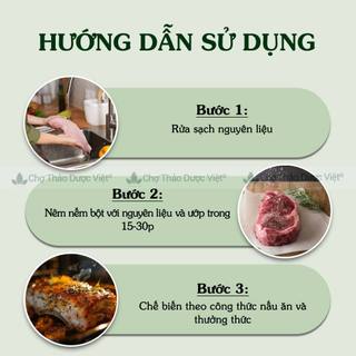 Bột hạt điều đỏ 100g, bột màu điều, gia vị tẩm ướp tạo màu cho món cà ri, bánh trung thu, chiên xào