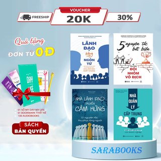 Bộ sách nhà lãnh đạo truyền cảm hứng, nhà quản lý cấp trung, 5 nguyên tắc bất biến, lãnh đạo bằng ngôn từ - bizbook