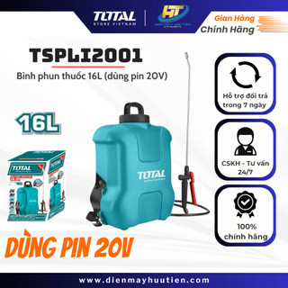 Máy phun thuốc 16l dùng pin 20v total tspli2001