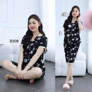 bộ đồ mặc nhà, bộ lửng nữ đẹp, chất lụa thái mềm k nhăn