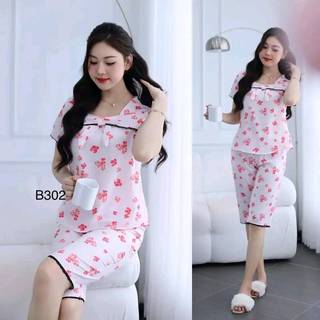bộ đồ mặc nhà, bộ lửng nữ đẹp, chất lụa thái mềm k nhăn