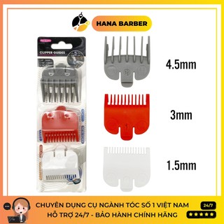 Bộ cữ nhựa tông đơ 3 chiếc 1.5mm 3mm 4.5mm