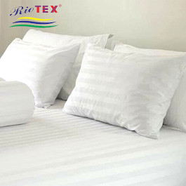 Vỏ Gối Cotton Trắng Sọc Riotex