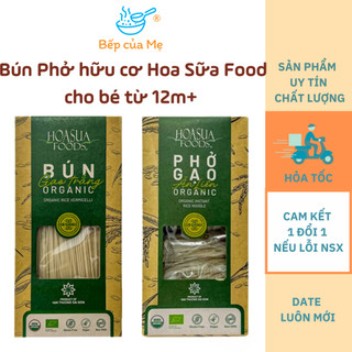 Bún gạo trắng, bún lứt, phở gạo trắng, phở gạo lứt hữu cơ hoa sữa cho bé, shop bếp của mẹ