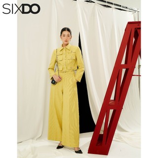 Quần nữ thô ống rộng sixdo