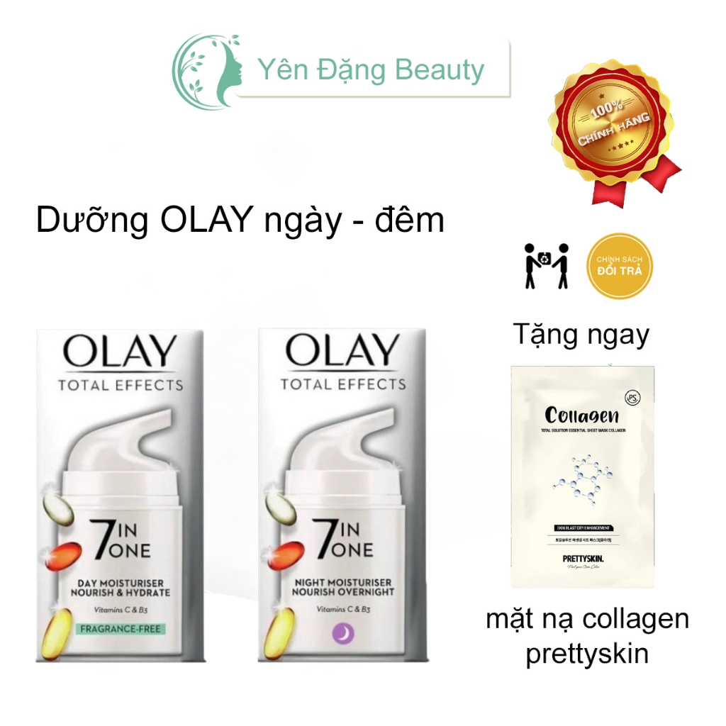 Kem Dưỡng Olay 7 in 1 NGÀY và ĐÊM bản UK 50ml