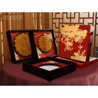 Hộp trung thu 1 bánh lớn song long