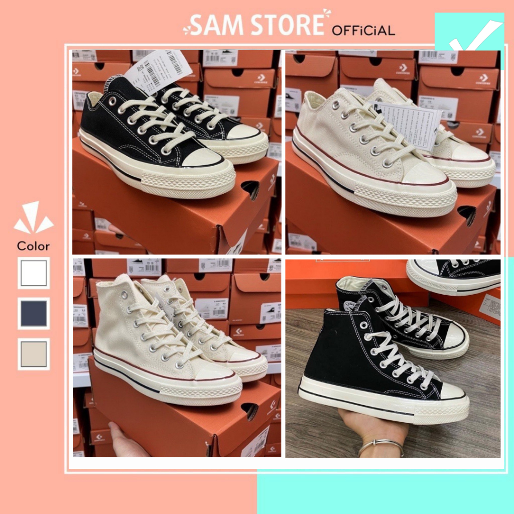 Giày_Converse Cổ Thấp Nam Nữ, Giày_Converse 1970s Cổ Cao Thời Trang Dành Cho Nam Nữ Full Bill Box - Sam