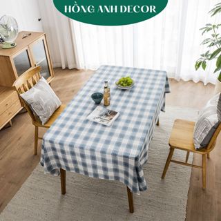 Khăn Trài Bàn Vải Cotton polyester Dày Dặn Mềm Mại Phong Cách Cổ Điển Trang Trí Bàn Ăn Gia Đình Nhà Hàng Khách Sạn