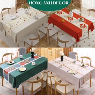 Khăn Trải Bàn PVC Khăn Trải Bàn Chống Thấm Nước Dễ Dàng Vệ Sinh Khăn Trải Bàn Ăn Khăn Trải Bàn Decor