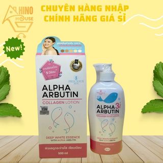 Dưỡng Thể Body Alpha Arbutin 500ml Thái Lan - Hỗ Trợ Dưỡng Ẩm Da Sáng Da - Hinohouse