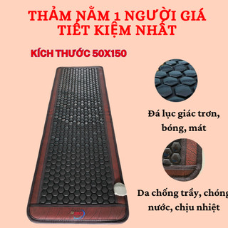 Thảm đá nóng hồng ngoại 50x150, nệm đá nóng giảm đau nhứt