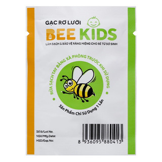 Gạc rơ lưỡi Bee Kids cho bé