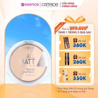 Phấn phủ Catrice kiềm dầu All Matt Plus Shine Control Powder che khuyết điểm cho lớp nền mịn màng 10g