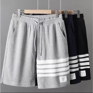 Quần short kẻ sọc thom cho nam nữ,quần đùi thun chất liệu cotton mềm mịn thấm hút mồ hôi phong cách Hàn Quốc
