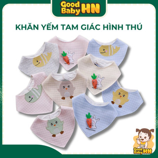 Khăn yếm tam giác hình thú dành cho bé trai bé gái cực kì xinh - 𝐘𝟓𝟕