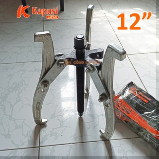 Cảo 3 chấu, vam 3 càng 12" KAPUSI tháo vòng bi, bạc đạn, bánh răng bằng thép CrV không gỉ tôi cứng