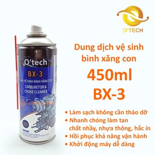 Dung dịch vệ sinh bình xăng con 450ml OTECH