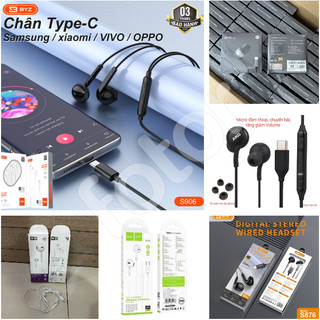 [FREESHIP] TAI NGHE DÂY CHÂN TYPE-C BYZ SE876, SE906 - MI CD01M - I.PH 15 - HC M109
