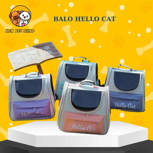 Balo vận chuyển dành cho chó mèo Hello Cat, Túi Vận Chuyển Chó Mèo - Hello cat vận chuyển chó mèo