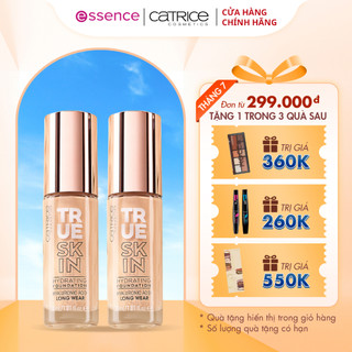 Kem nền da khô Catrice True Skin Hydrating Foundation che khuyết điểm và cấp ẩm tối ưu 30ml
