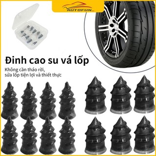 Hộp 10 vít vá lốp xe không săm cho ô tô xe máy xe tải không cần tháo lốp