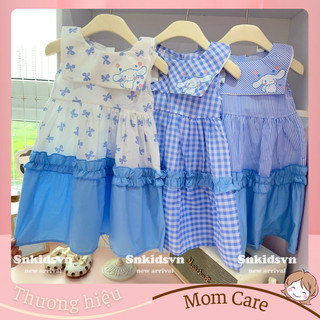 TT464 Váy KUROMI họa tiết kẻ xanh - MOMCARE