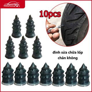 Hộp 10 vít vá lốp xe không săm cho ô tô xe máy xe tải không cần tháo lốp