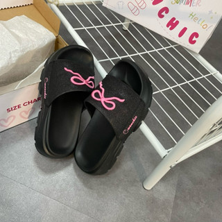 Dép Owenchic Thêu Nơ Quai ngang Đế Cao Êm Chân/ Kèm Hộp/ Bảo Hành/ Hỗ trợ đổi size OWC6