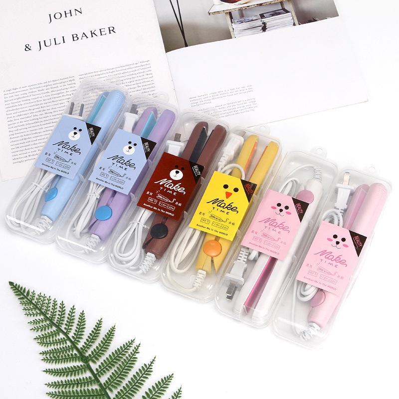 MÁY DUỖI TÓC, MÁY UỐN TÓC, ÉP TÓC MINI HỘP GẤU CUTE 88833