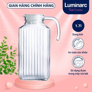Bình đựng nước thủy tinh luminarc quadro 1.7l - g2668 | hàng chính hãng
