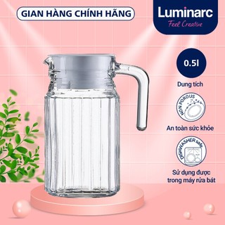 Bình đựng nước thủy tinh Luminarc Quadro 0.5L - G2667 | Hàng chính hãng