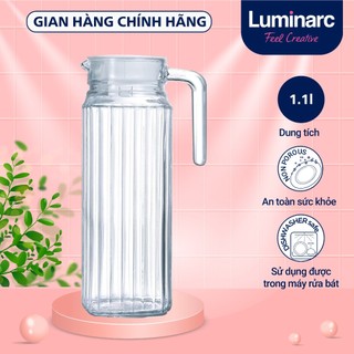 Bình đựng nước thủy tinh Luminarc Quadro 1.1L - G2666 | Hàng chính hãng