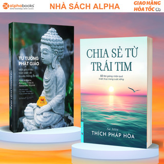 Lẻ/combo sách chia sẻ từ trái tim + tư tưởng phật giáo - omega plus