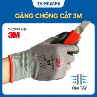 Găng tay lao động 3M chống cắt level 1 thoáng khí, ôm tay, thao tác cơ khí, bảo vệ tay, Bao tay chống cắt - THINKSAFE