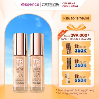  Kem nền da khô Catrice True Skin Hydrating Foundation che khuyết điểm và cấp ẩm tối ưu 30ml
