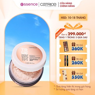  Phấn phủ Catrice True Skin Mineral Loose Powder kiềm dầu hấp thu đầu hạt phấn tơi mịn 4,5g