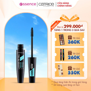 Mascara Catrice Lashes To Kill Waterproof Volume gel chuốt mi nuôi dưỡng mi tự nhiên 10ml