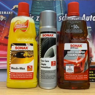 COMBO nước rửa xe và xịt bóng lốp - SONAX