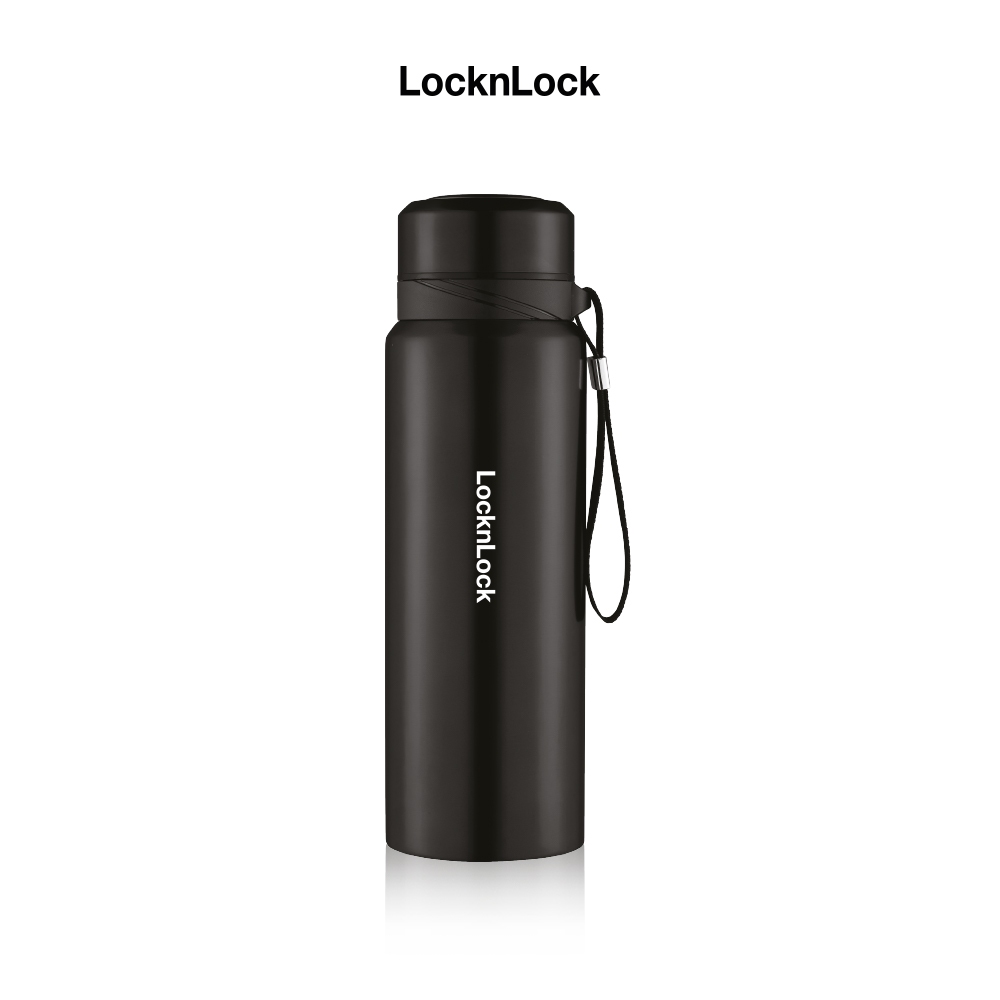 Bình giữ nhiệt LocknLock 800ml LHC6180BLK màu Đen, Hàng chính hãng, lưới lọc trà, dây treo- JoyMall | BigBuy360 - bigbuy360.vn