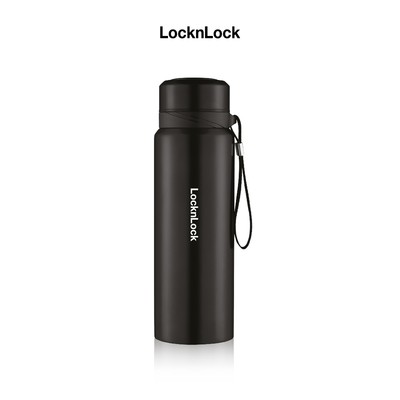 Bình giữ nhiệt LocknLock 800ml LHC6180BLK màu Đen, Hàng chính hãng, lưới lọc trà, dây treo- JoyMall