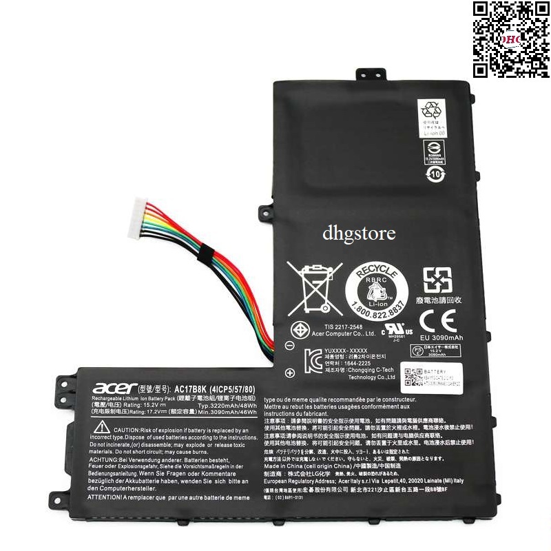 Pin laptop Acer Swift 3 SF315-52 SF315-52G AC17B8K 48Wh