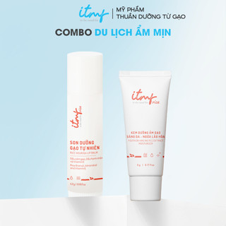 [Combo Du Lịch Ẩm Mịn Mềm Môi] Kem Dưỡng Gạo 5g & Son Dưỡng Gạo 5g ITMF - Mỹ phẩm thuần dưỡng từ Gạo