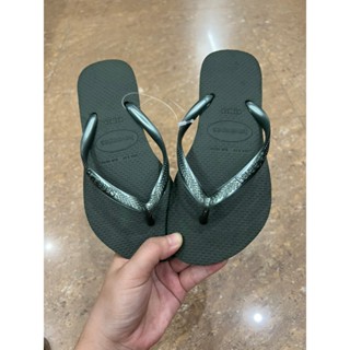  Dép Kẹp Nữ Dép Slim Tròn Trơn  Các Màu - Havaianas Chính Hãng -Dép Tông Đi Biển Nữ 